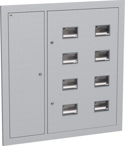 Щит этажный встраеваемый IEK LIGHT ЩЭ-8-Э-P 8кв. (1000х950х110см) с монтажной панелью картинка 